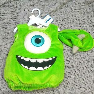 NWT Disney Monsters Inc Mike Wazowski Costume 3/6M